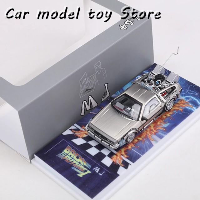 並行輸入品 MJ 1:64 デロリアン DMC I II III バック