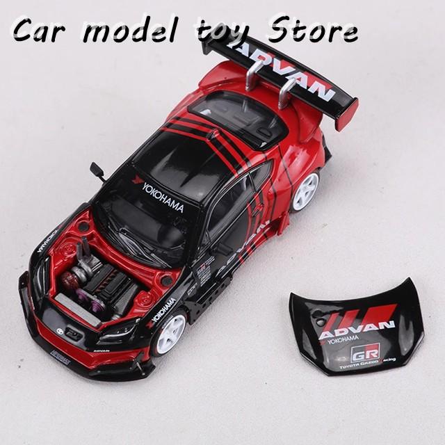 並行輸入品 POP RACE 1:64 PANDEM GR86 ADVAN モデルカー エンジン