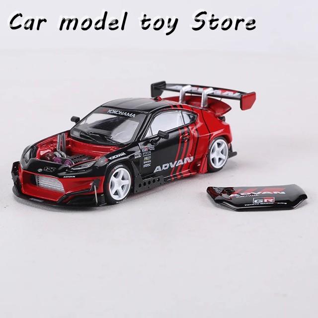 並行輸入品 POP RACE 1:64 PANDEM GR86 ADVAN モデルカー エンジン