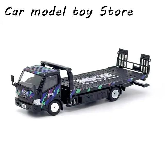 並行輸入品 ユニークなモデル1:64モデルカーHKS日野300レッカー車遊び