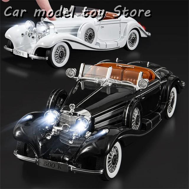 並行輸入品 1:18ベンツ500Kクラシックカーモデルダイキャストレトロ車