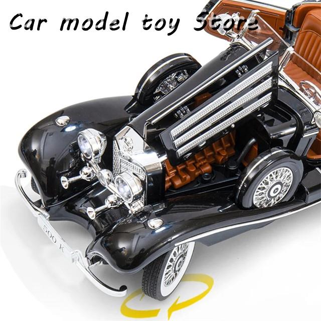 並行輸入品 1:18ベンツ500Kクラシックカーモデルダイキャストレトロ車