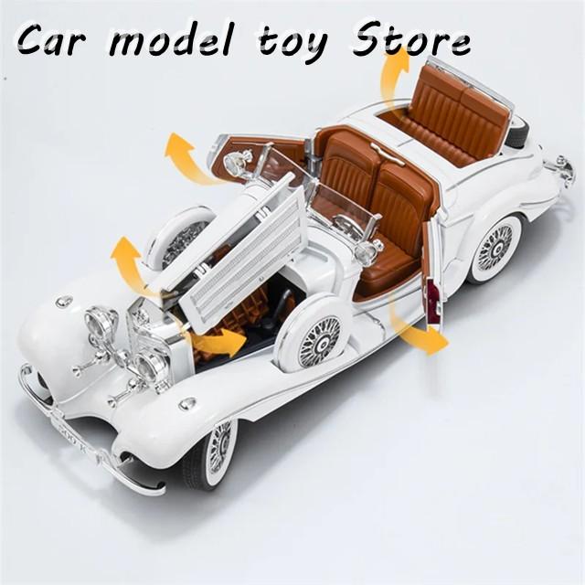 並行輸入品 1:18ベンツ500Kクラシックカーモデルダイキャストレトロ車