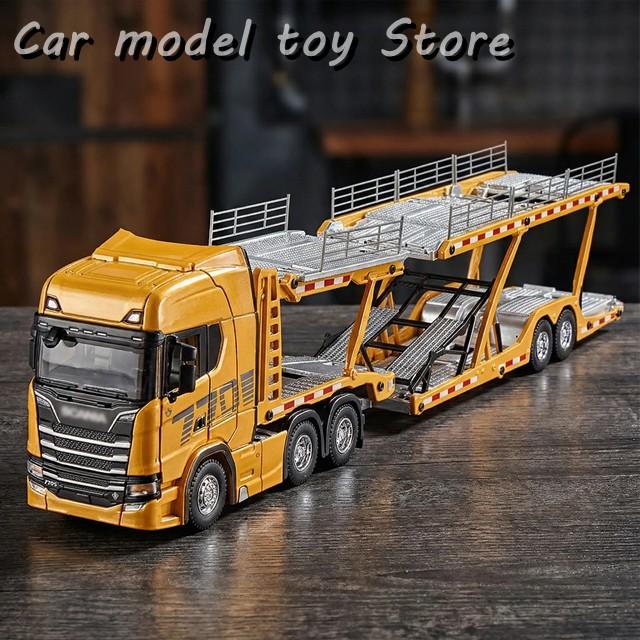 並行輸入品】1:50スカニアダブルデッキフラットベッド輸送車両ダイ
