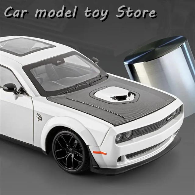 並行輸入品】1:18ダッジチャレンジャーSRTヘルキャットスポーツカー