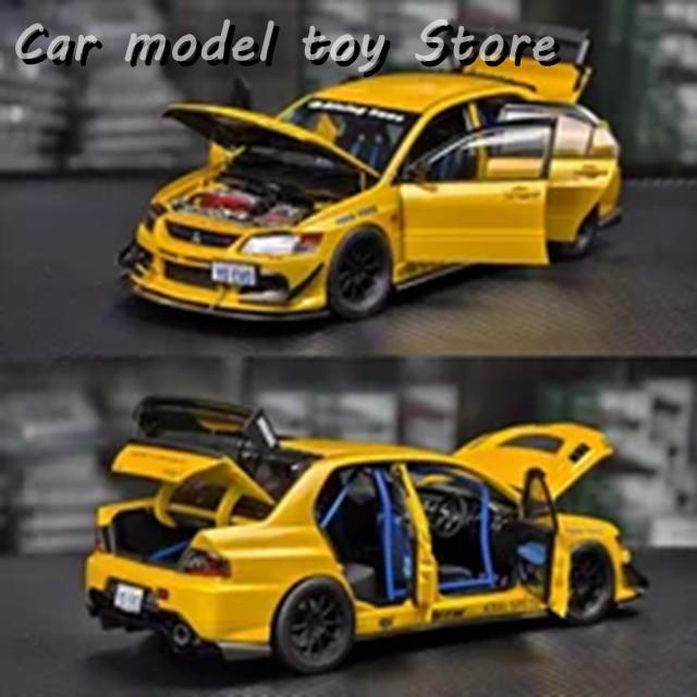 並行輸入品 スーパーA 1:18三菱エボ第9世代氏FQ ミニチュアダイキャストカーモデルカスタム子供ののギフト装飾品の画像