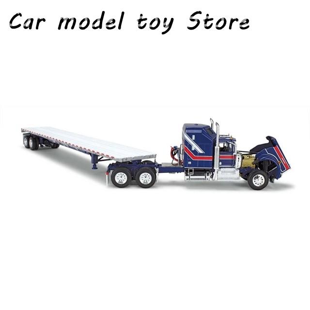 並行輸入品 ダイキャスト製 1:64スケール ケンワース W900A AE トラックトレーラー シミュレーションカーモデルの画像