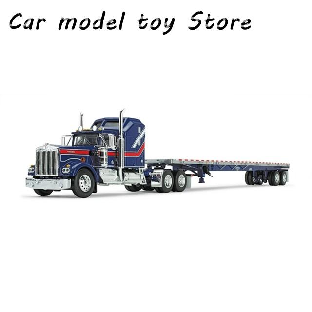並行輸入品 ダイキャスト製 1:64スケール ケンワース W900A AE トラックトレーラー シミュレーションカーモデルの画像