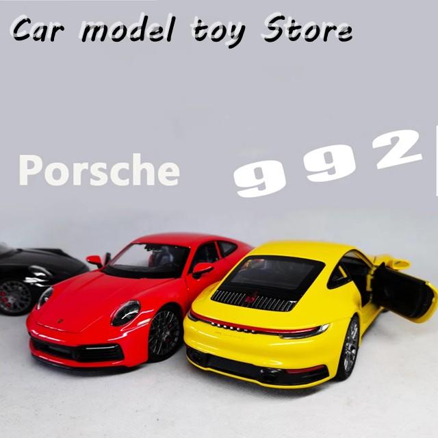並行輸入品 WELLY ダイキャスト 1/24 ポルシェ 911 992 カーモデル