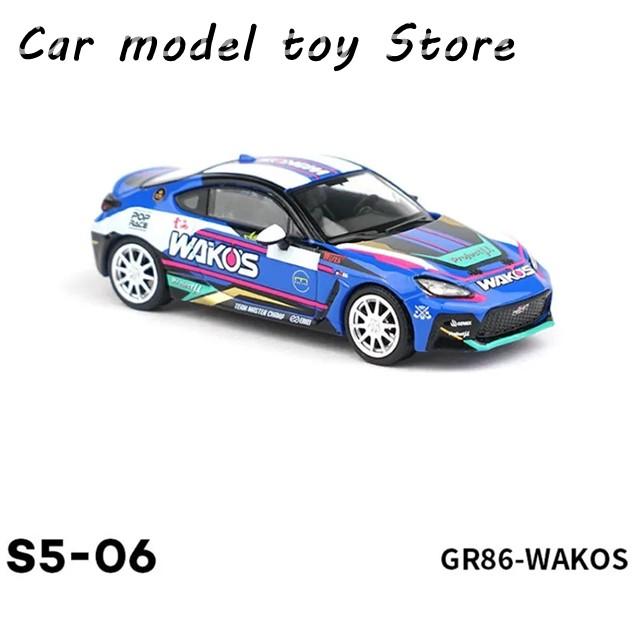 並行輸入品 ダイキャスト POPRACE 1:64スケール GR86-WAKOS S5-06