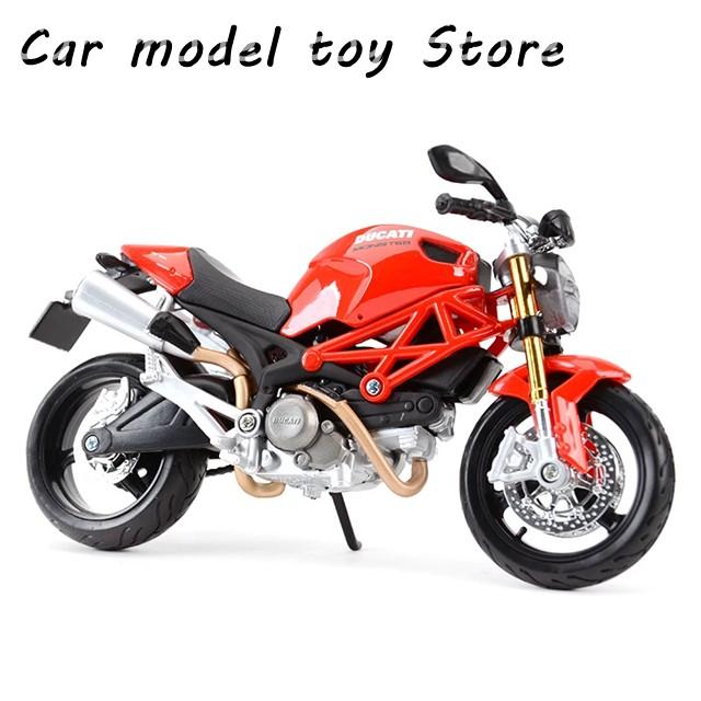 並行輸入品 1:12 DUCATI MONSTER 696 RED ダイキャストカー