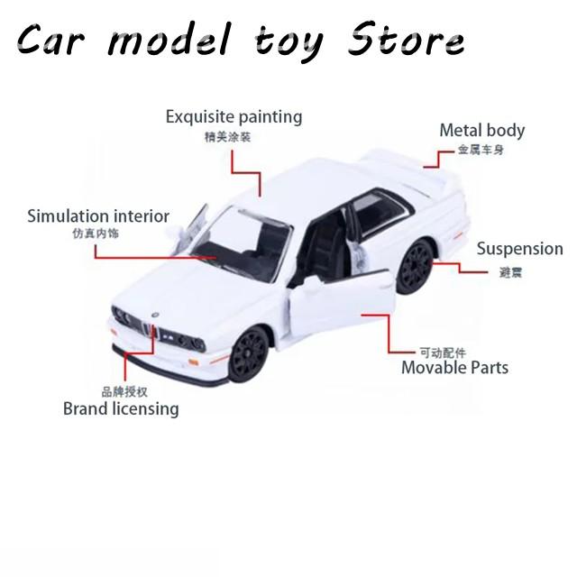 並行輸入品 マジョレットGT63シルバー/M3ホワイトミニカーモデル