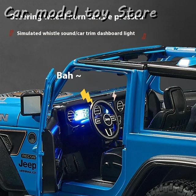 並行輸入品】1:18ジープラングラールビコンオフロードSUVダイキャスト