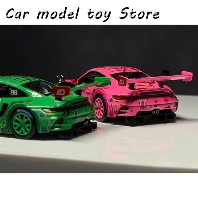 並行輸入品 MINIGT X AO RACING 1/64 911 GT3 R77 CHAMPION DUAL CAR