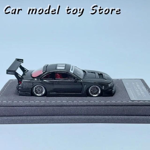 並行輸入品 MORTAL 1/64 S14 GT-SPEC V2 ブラックカーボン スポット