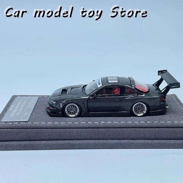 並行輸入品 MORTAL 1/64 S14 GT-SPEC V2 ブラックカーボン スポット
