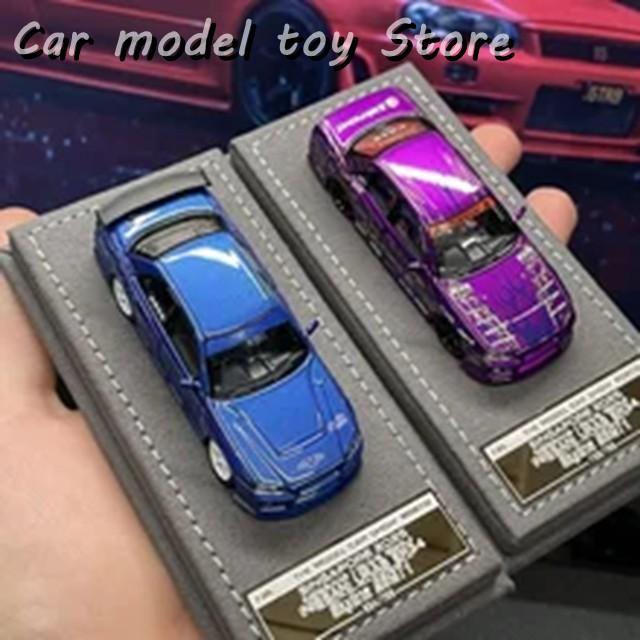 並行輸入品 MORTAL 1:64 NISSAN S14 SINGAPORE 2025 EDITION BLUE GTR