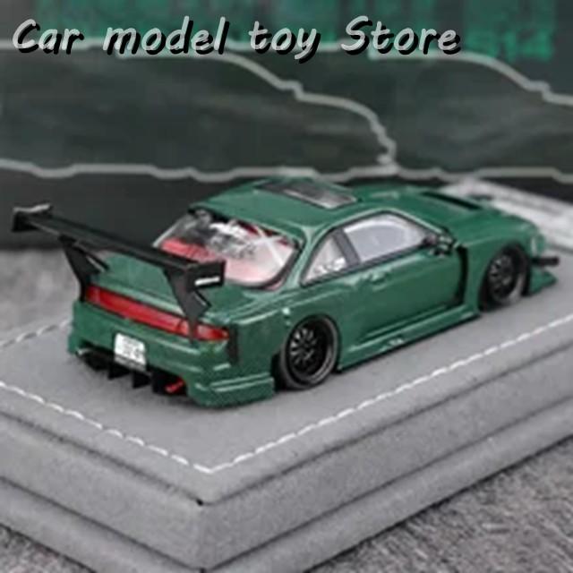 並行輸入品 在庫 MORTAL 1:64 NISSAN S14 GT SPEC V2 GREEN CARBON