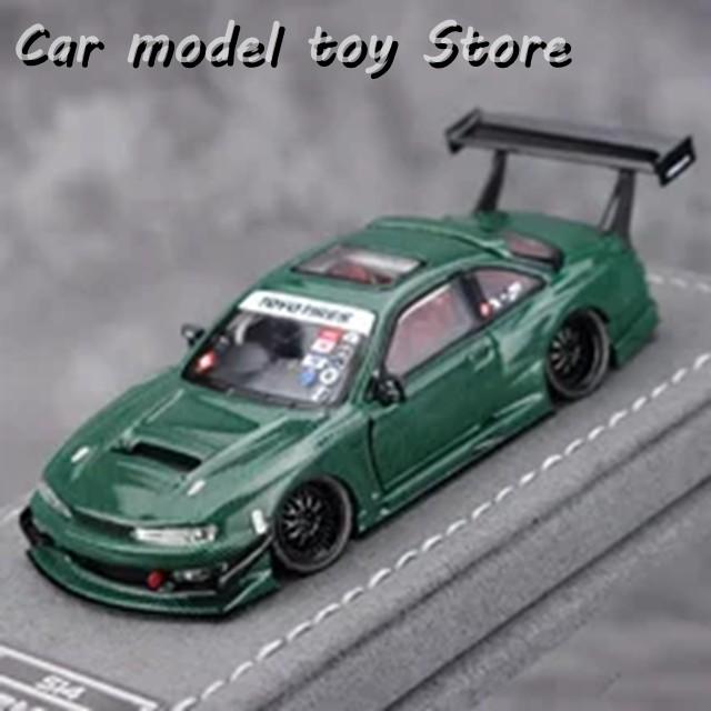 並行輸入品 在庫 MORTAL 1:64 NISSAN S14 GT SPEC V2 GREEN CARBON