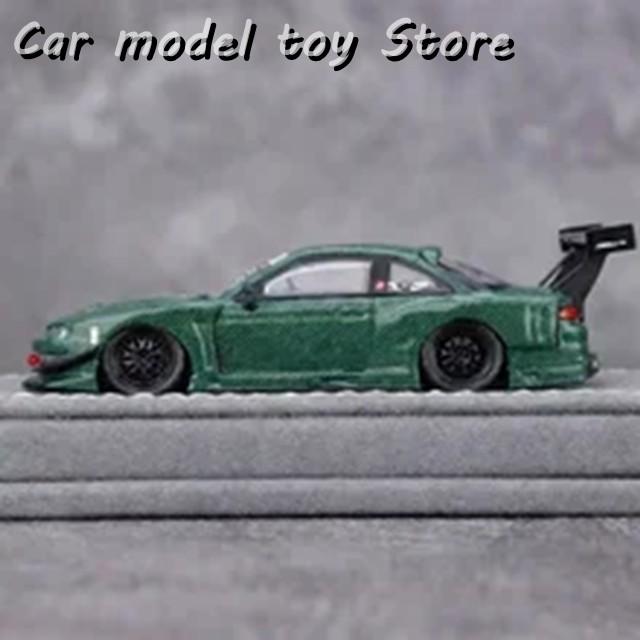 並行輸入品 在庫 MORTAL 1:64 NISSAN S14 GT SPEC V2 GREEN CARBON