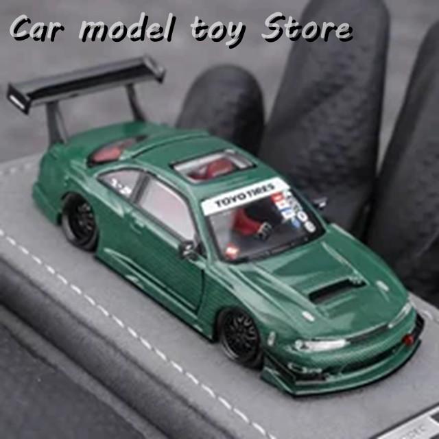 並行輸入品 在庫 MORTAL 1:64 NISSAN S14 GT SPEC V2 GREEN CARBON
