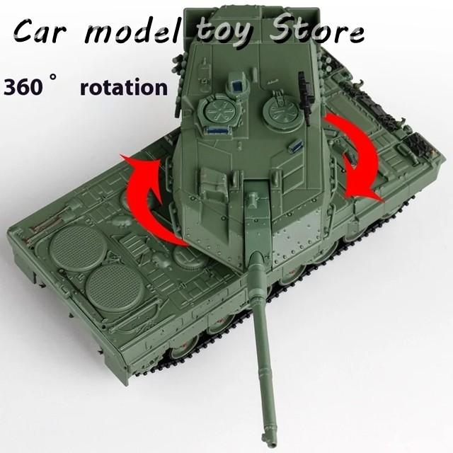 戦車と軍用トラックのミニチュアモデルセット おまけ付き 並行輸入品 在庫のレオパード2A6主力戦車ミニチュアダイキャストモデル