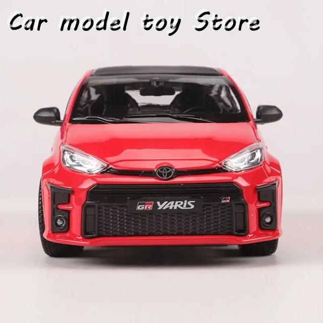 並行輸入品 ダイキャスト製 1:24スケール トヨタ GRヤリス カーモデル