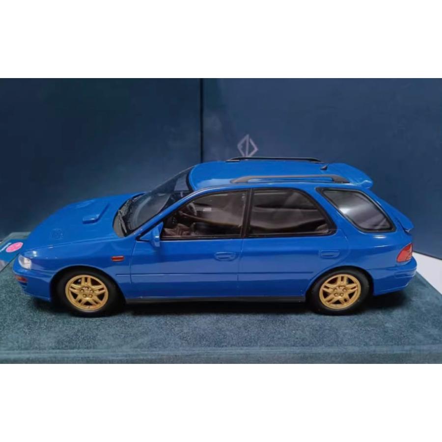 ENGUP ミニカー 1/18 Subaru WRX GF8 1994 乗用車 ブルー ENGSUB002SIL