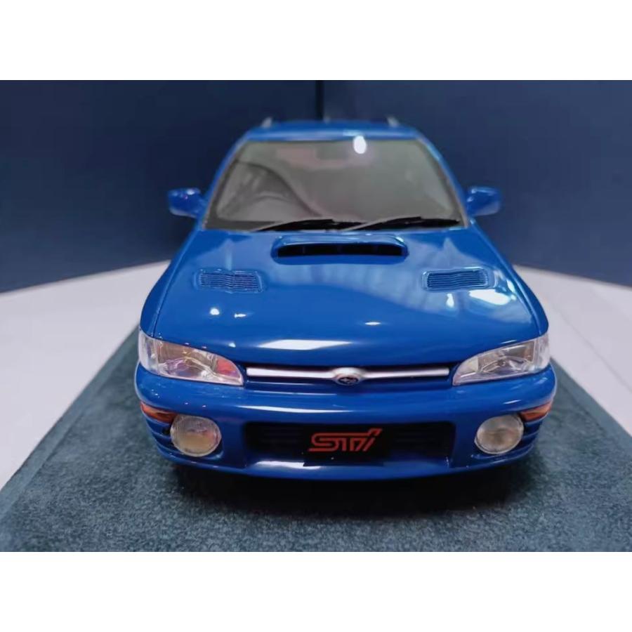 ENGUP ミニカー 1/18 Subaru WRX GF8 1994 乗用車 ブルー ENGSUB002SIL