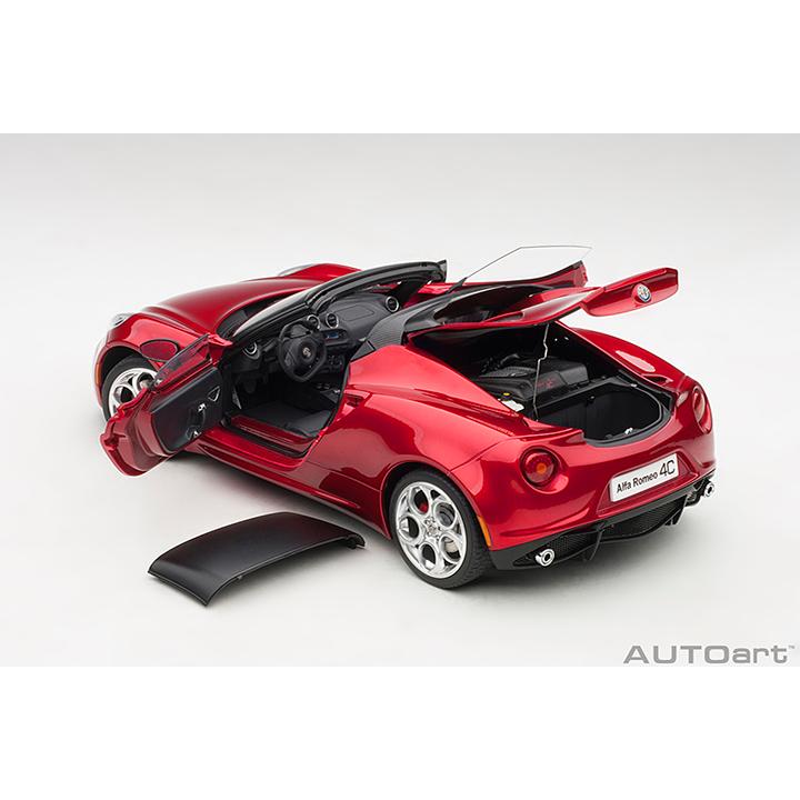 ミニカー 1/18 アルファ・ロメオ 4C ALFA ROMEO 4C SPIDER AUTOart レッド｜k-e-s-shop｜11