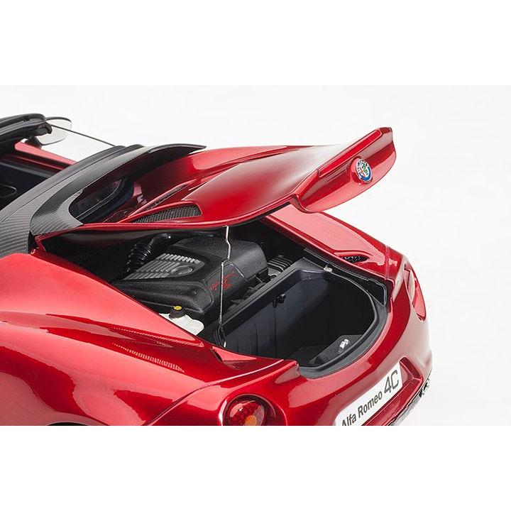 ミニカー 1/18 アルファ・ロメオ 4C ALFA ROMEO 4C SPIDER AUTOart レッド｜k-e-s-shop｜15