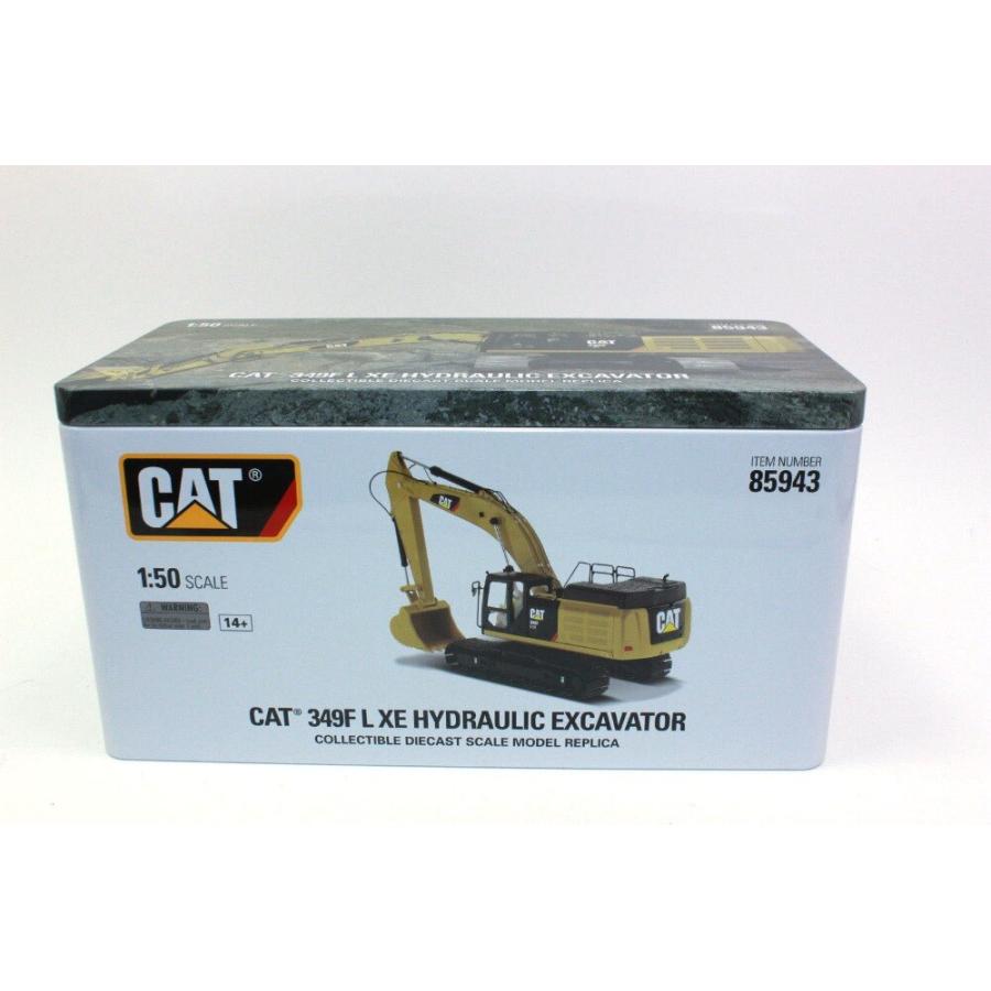 ダイキャスト-油圧ショベルセット1:50 おもちゃモデルdm 猫349f l xe 