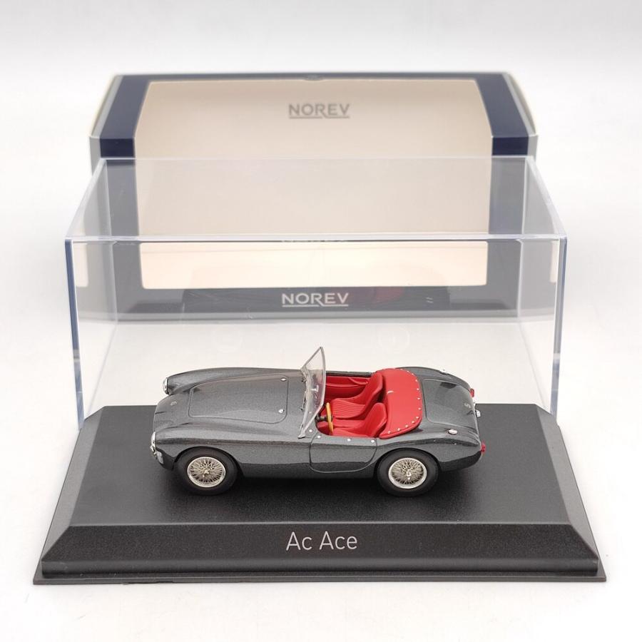 ミニカー 1/43 AC エース 1957 Norev Norwell コンバーチブル グレー コブラ シミュレーション 合金 車 モデル