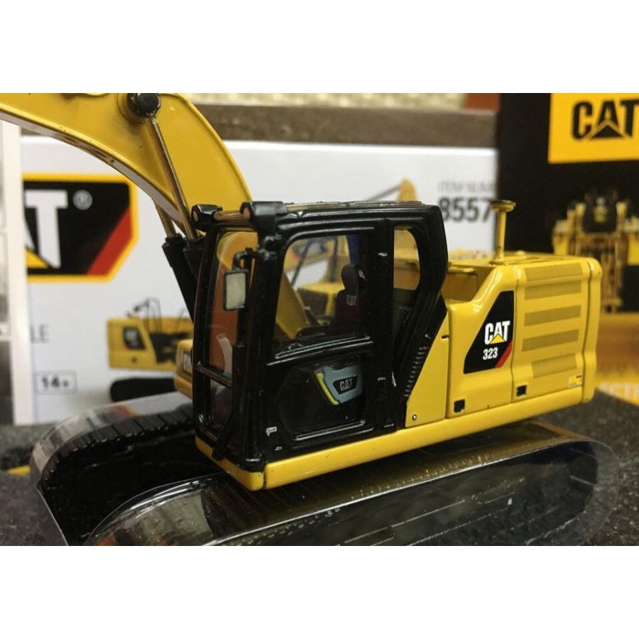 油圧ショベルロボット323 スケール1:50 おもちゃギフトdm caterpillar cat 85571 掘削機 エンジニアリングマシン ダイキャストマスター コレクション｜k-e-s-shop｜06