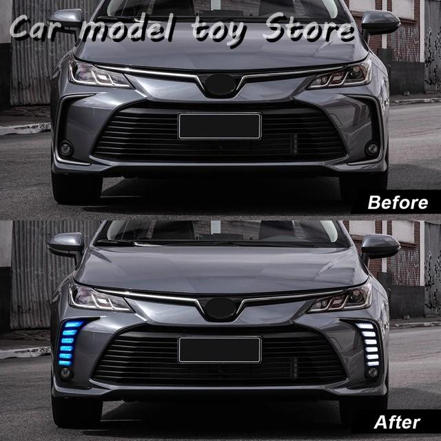 【並行輸入品】 車用デイタイムランニングライト LEDヘッドライト フロントバンパー 白 黄色 青 2019 2020 2021 2022_5