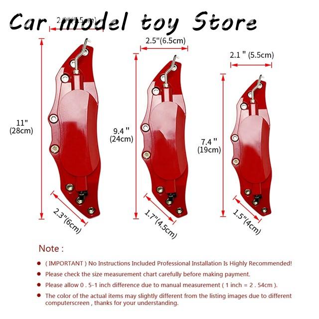 並行輸入品】 2PCS 合金ブレーキ キャリパー カバー汎用フロントリア