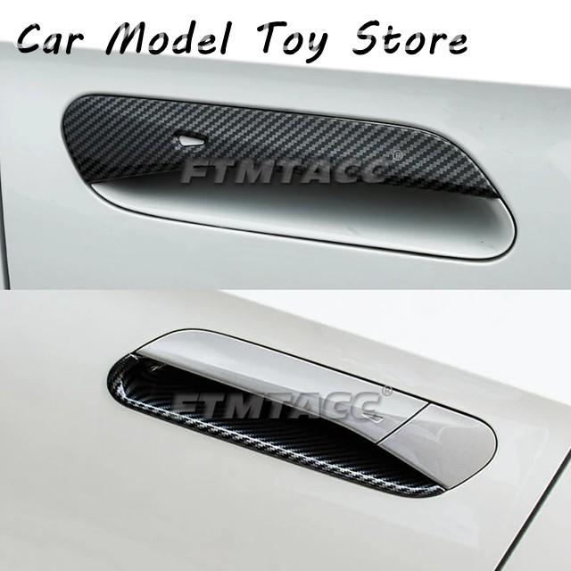 並行輸入品 ABS クローム カーボン ドアハンドル カバー アウター
