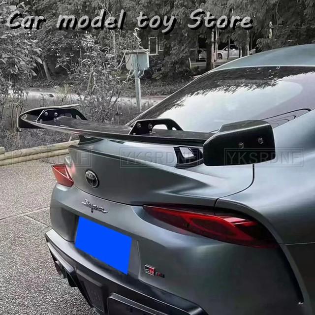 【並行輸入品】トヨタ   スープラ A90 A91 2019-2022 高品質カーボンリアグロスブラックスポイラーウィングトランクリップブーツカバの画像