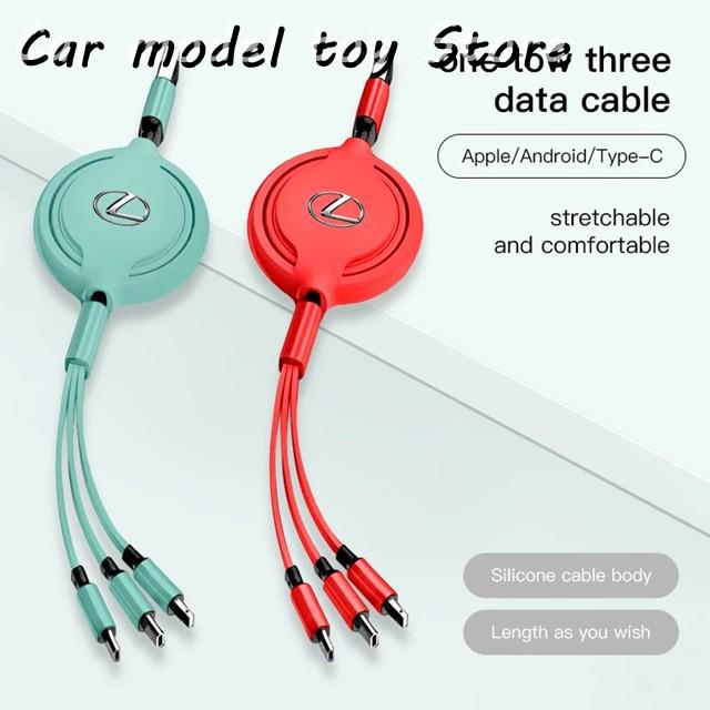 並行輸入品】レクサス 車内 3 IN 1 マイクロ USB タイプ C 高速充電