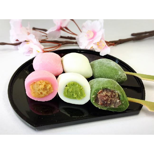 韓国餅 ソンピョン(松餅)　三色セット（210g×3)｜ プレゼント 手土産 お菓子 お餅 手作り 小豆 あんこ 抹茶 人気 お取り寄せ スイーツ デザート 韓国 |  | 03