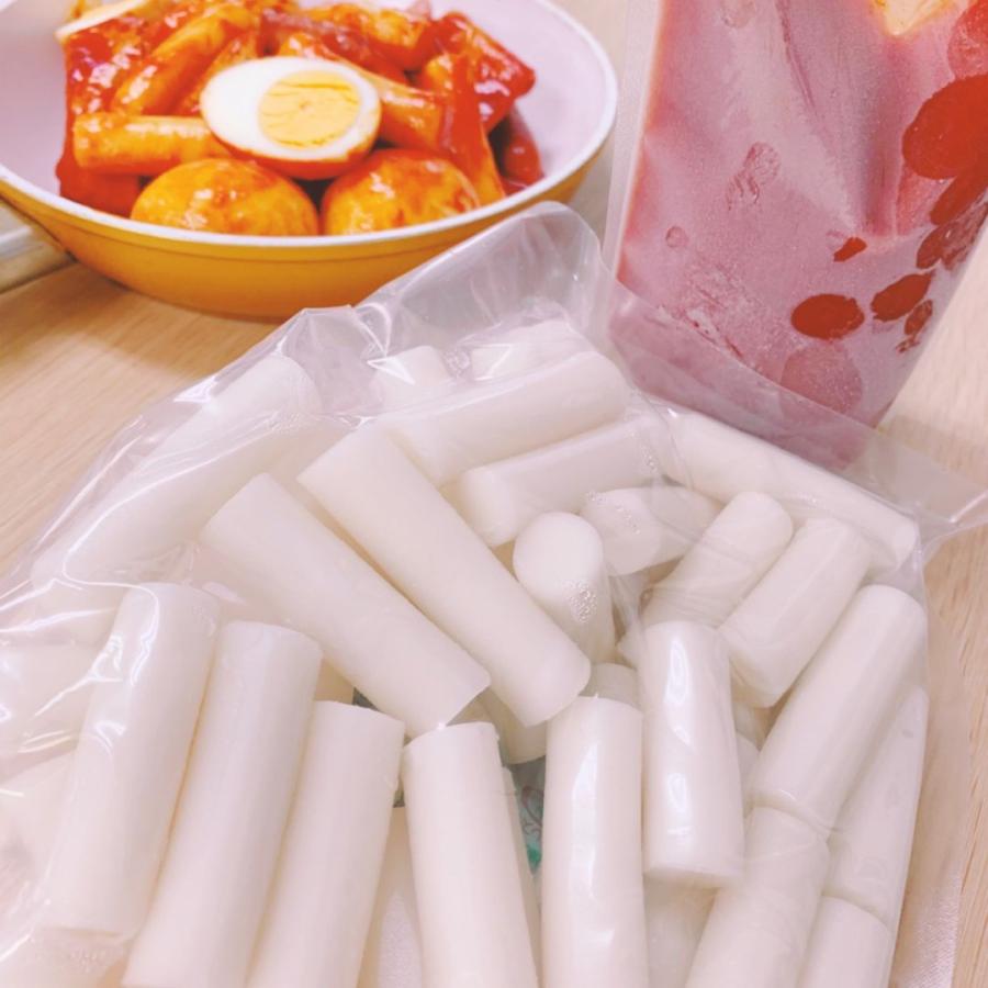 トッポギ (500g)(タレなし)│ 人気 おすすめ 美味しい 韓国 韓国餅 韓国料理 米 お餅 餅 伝統料理 韓流 鍋 |  | 01