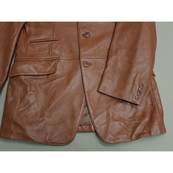 美品 abx レザー　ジャケット 羊革　ラムレザー　ライダースジャケット abx（エービーエックス） レザージャケット・2△エービーエックス/本革