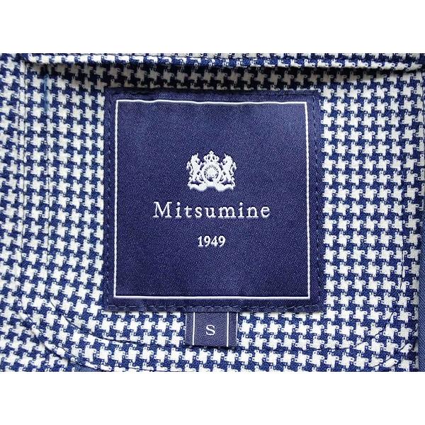 ◎極美品 ミツミネ テーラード 千鳥柄 M ウール 高級生地 春夏 アンコン Mitsumine（ミツミネ） 千鳥格子 ジャケット・M△ミツミネ/ストレッチ