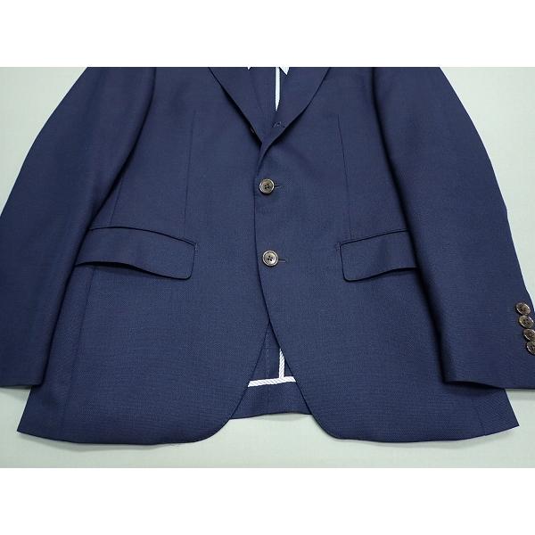 SUIT SELECT 段返り3ボタンジャケット・A5△スーツセレクト/紺ブレザー
