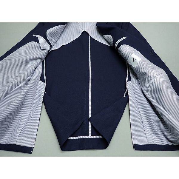 SUIT SELECT 段返り3ボタンジャケット・A5△スーツセレクト/紺ブレザー