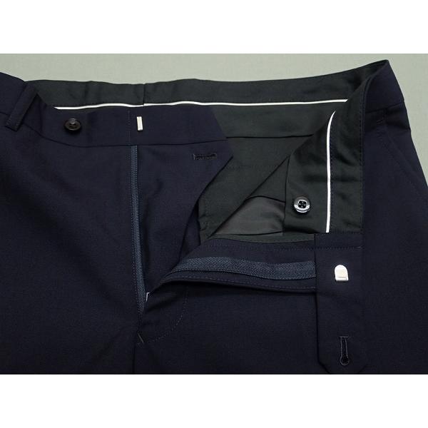 【良品】スーツセレクト　SUIT SELECTネイビー　ビジネススーツ　AB5 KSW】【年間】2釦シングルスーツ 0タック/ネイビー×シャドー