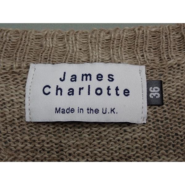 James Charlotte リネンコットンニット・36△ジェームスシャルロット 