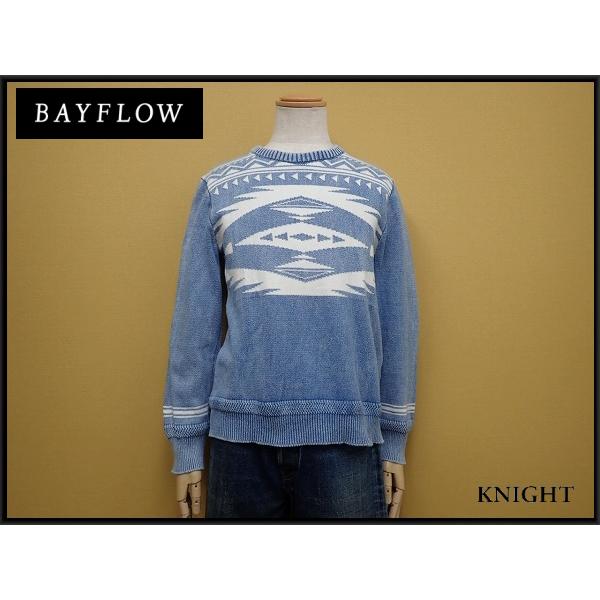 BAYFLOW（ベイフロー） ネイティブ柄セーター・3△ベイフロー