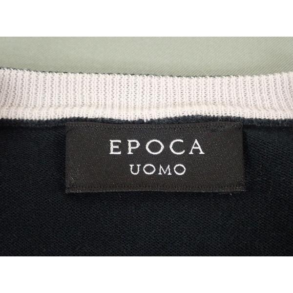 EPOCA UOMOエポカウォモ　黒のニットセーター　46/M 33,000円 EPOCA UOMO（エポカ ウォモ） 送料無料 ニット・46△エポカウォモ