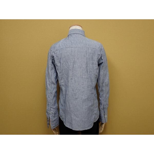 5351 POUR LES HOMMES シワ加工 ウエスタンシャツ・3△5351プールオム